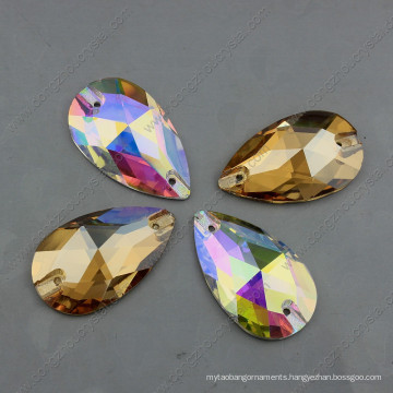 Tear Drop Crystal Loose Stones for Clothing Sewing